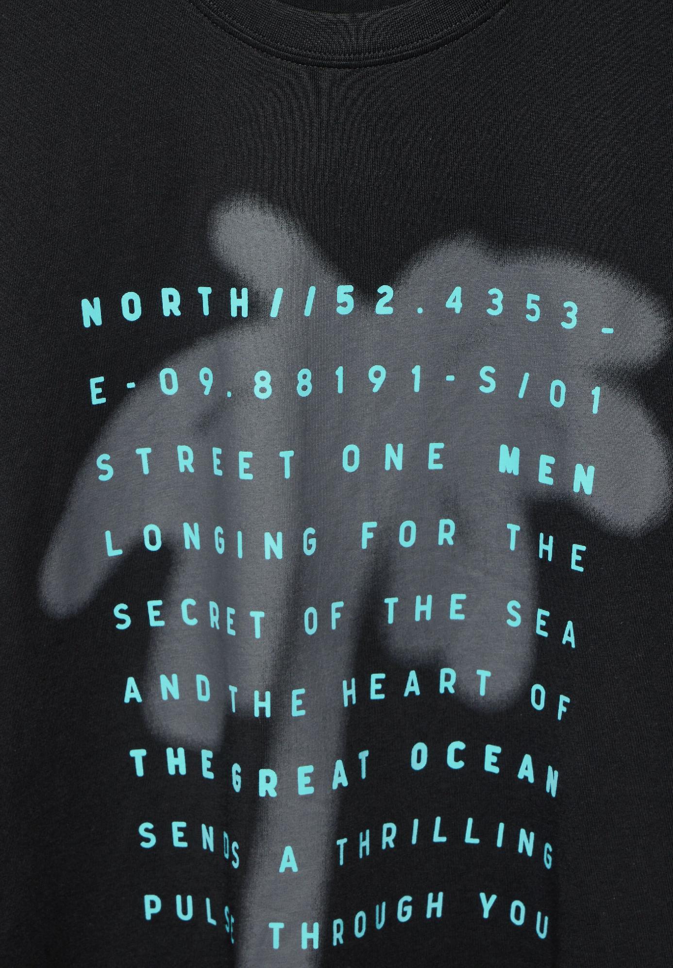 Street One MEN tričko s potlačou palmy