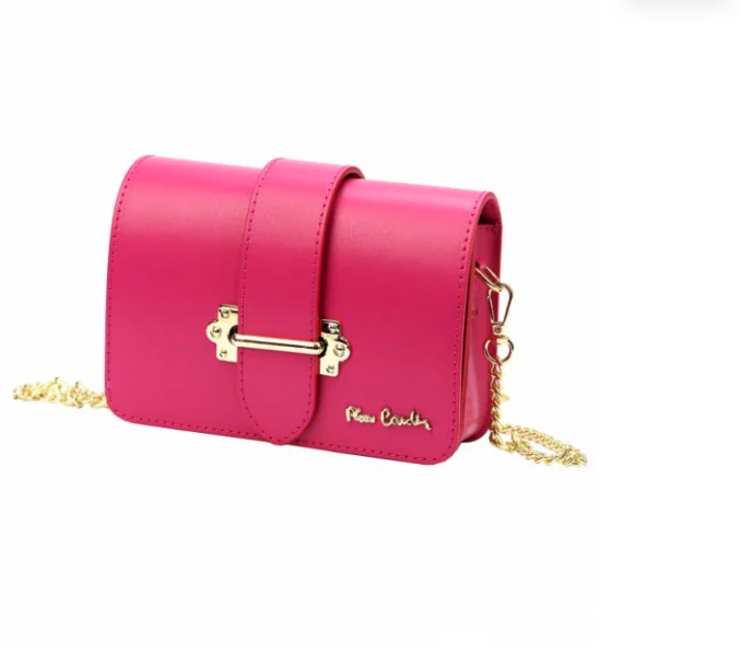 Pierre Cardin ružová kožená elegantná kabelka